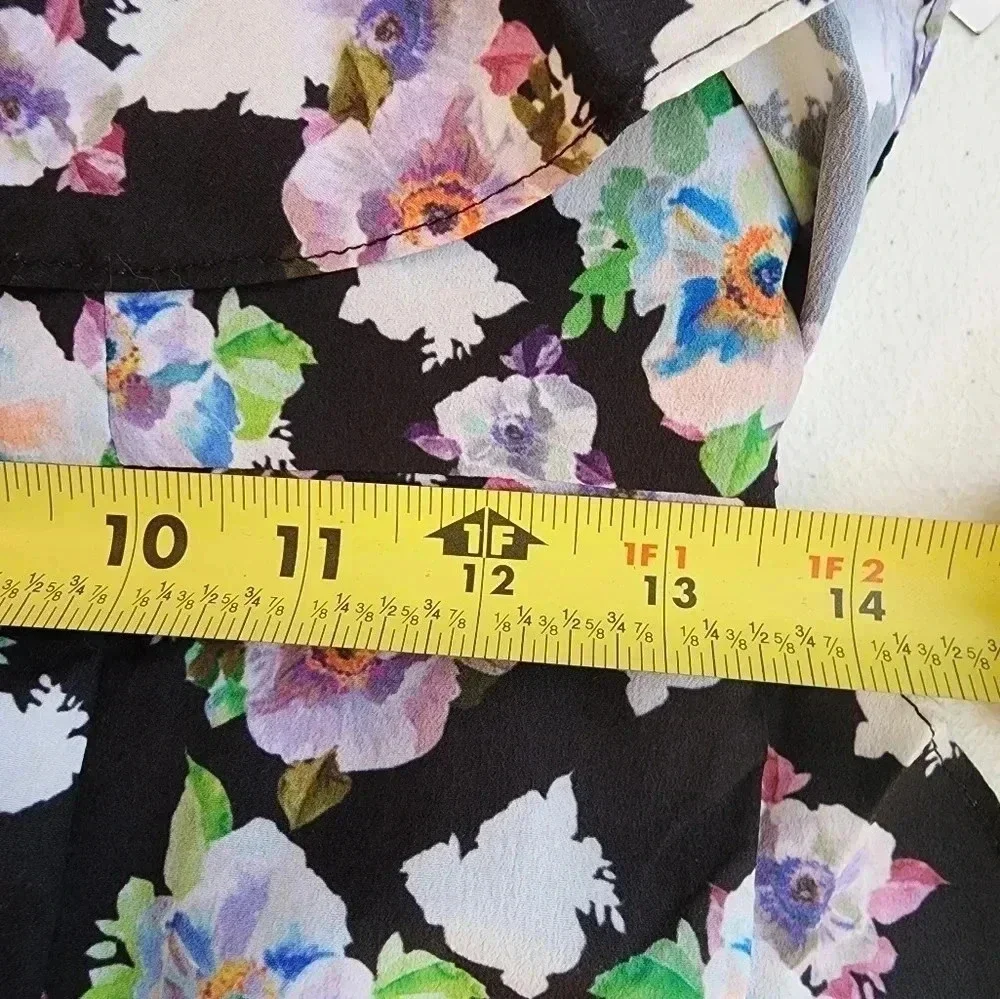 Aidan Mattox Floral Flounce High/Low Maxi Dress size 4 NWT Formal Wedding Guest - Picture 10 of 16